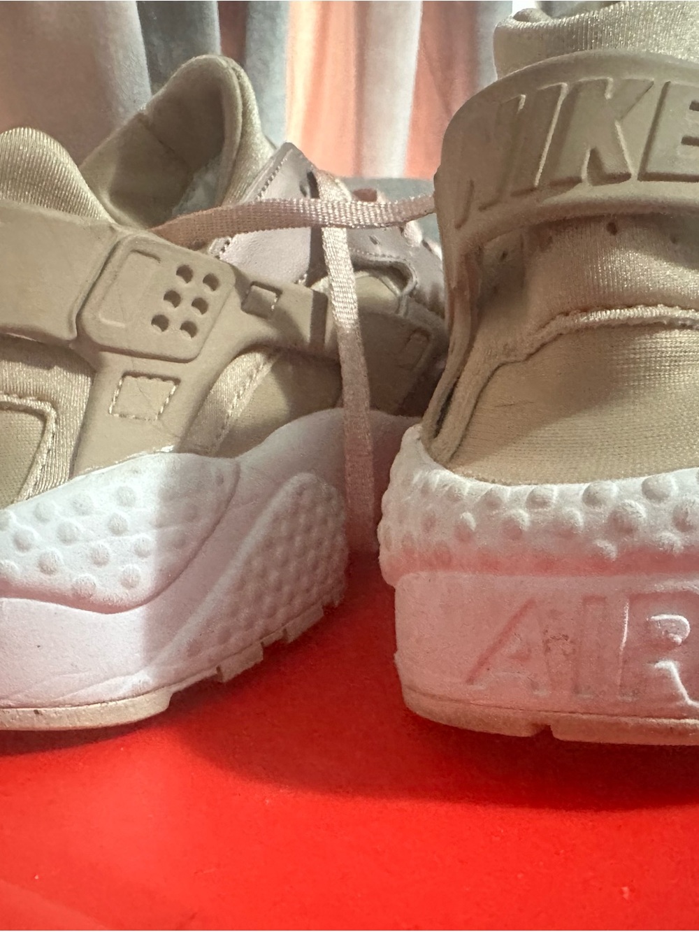 Women’s Metallic Rose Gold Nike Huarache Sneakers - Picture 3 of 6